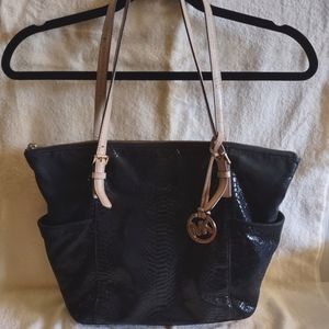 Michael Kors Snake Embossed Shoulder Bag